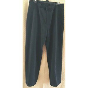 VTG Margareta Charlene Black Women's Dress Pants High Waist Straight Leg Size 14